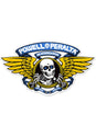 Winged Ripper 12" Die-Cut Sticker blue Vorderansicht