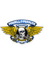 Winged Ripper 12" Die-Cut Sticker blue Vorderansicht