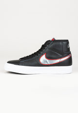 Zoom Blazer Mid Pro GT black-metallicsilver-universityred Oberansicht