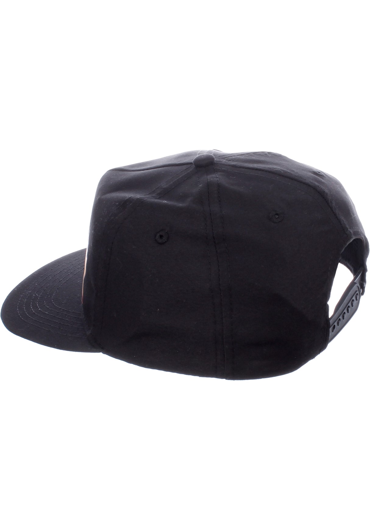 Flame Embroidered Snapback black Rückenansicht