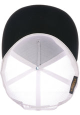 Flat Trucker Cap black-black-white Oberansicht