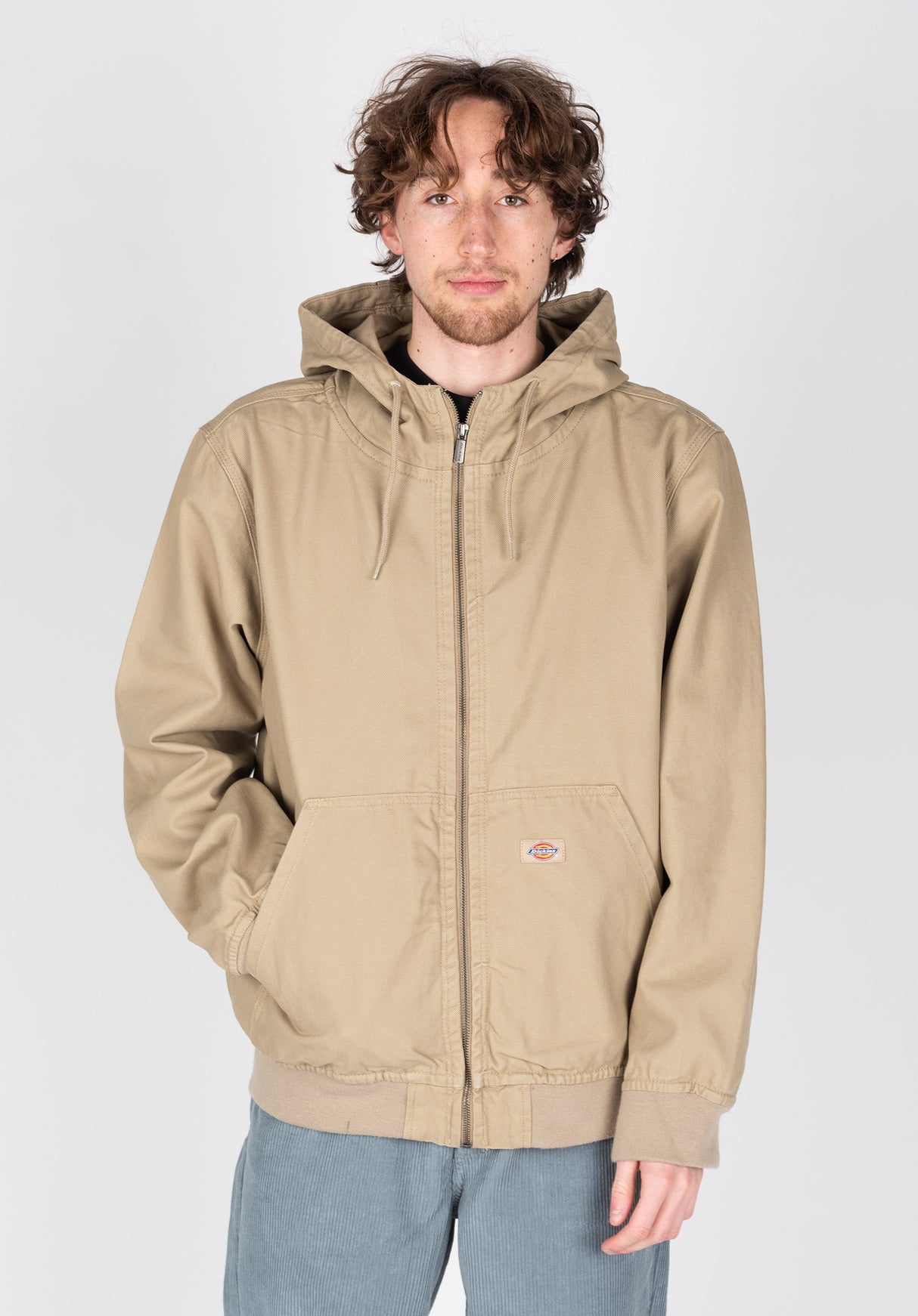 Duck Canvas Hooded Unlined stonewasheddesertsand Vorderansicht