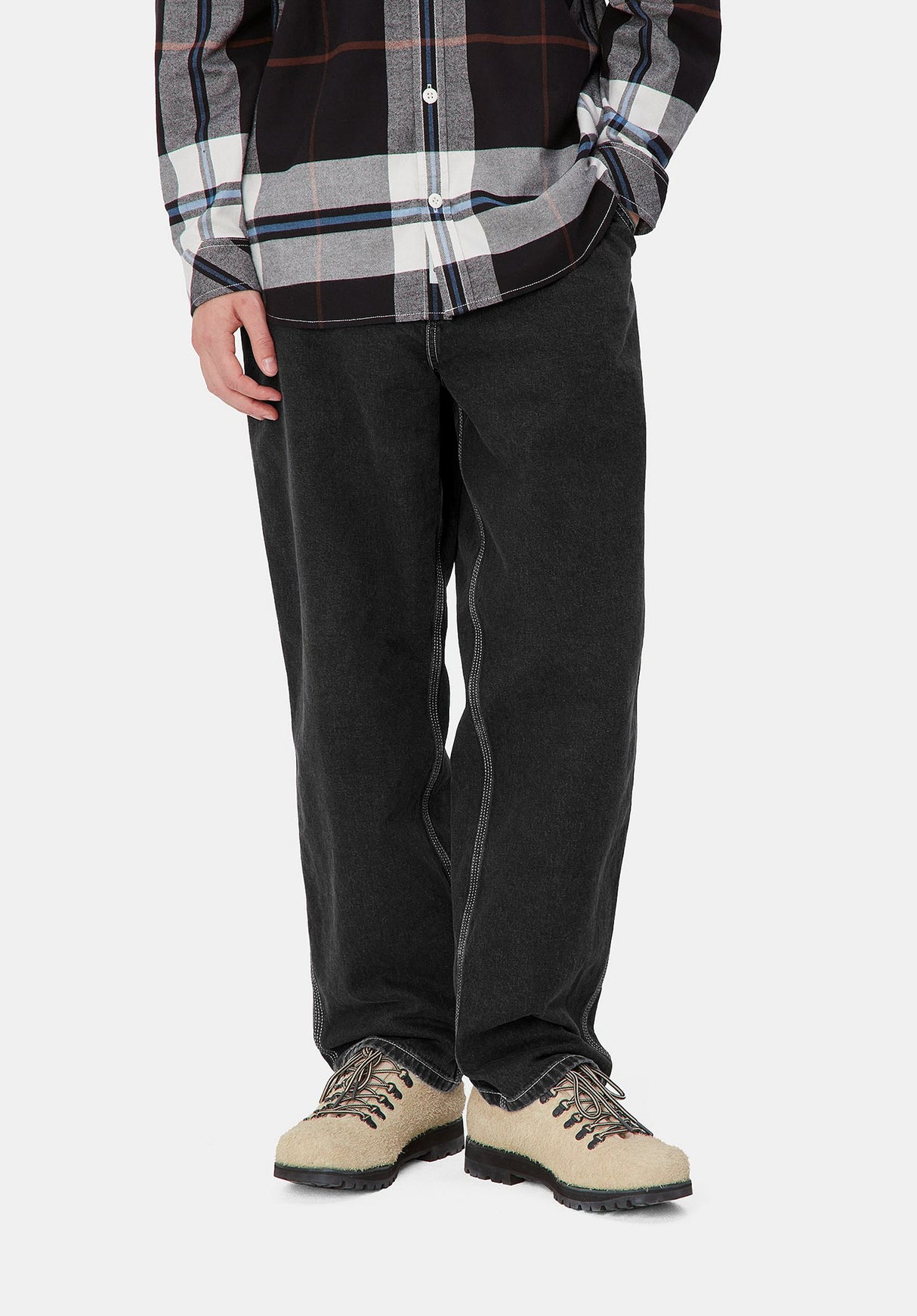 Simple Pant blackstonewashed Vorderansicht