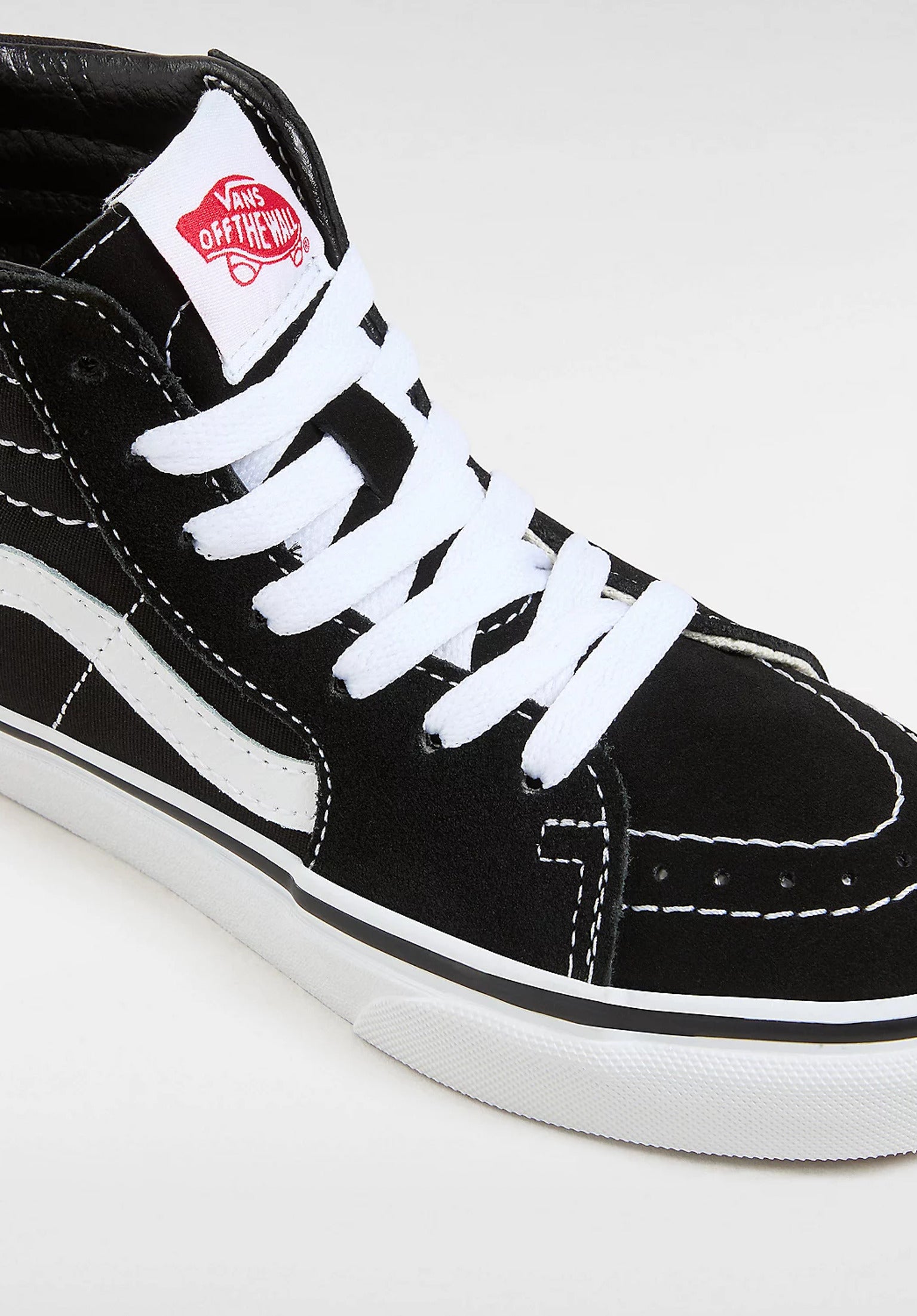 Black vans high tops kids on sale