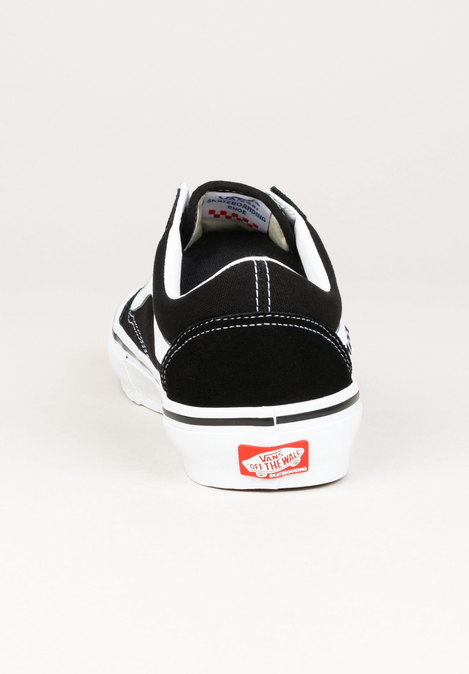 Skate Old Skool Vans Schuhe Jungs in black white fur c TITUS