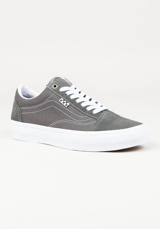 Skate Old Skool pewter-truewhite Vorderansicht