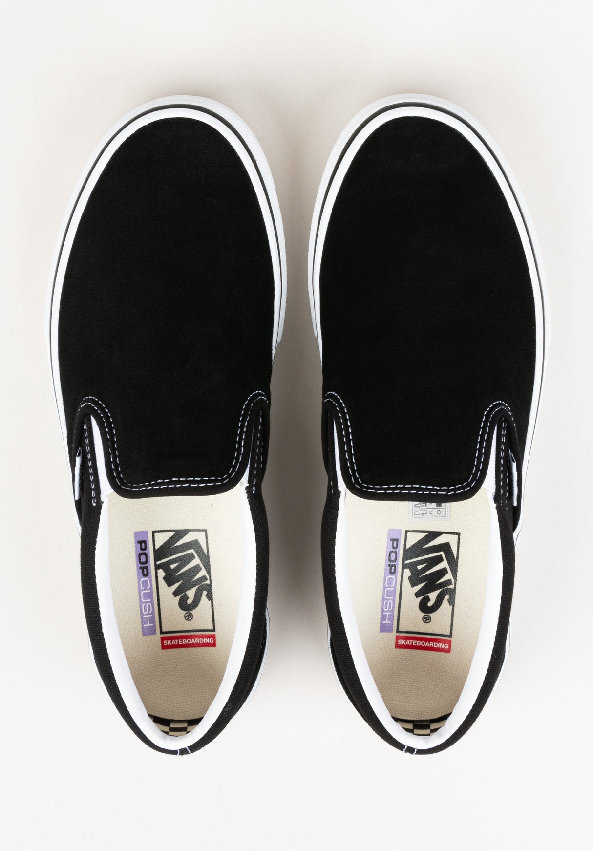 Skate Slip-On black-white Closeup2