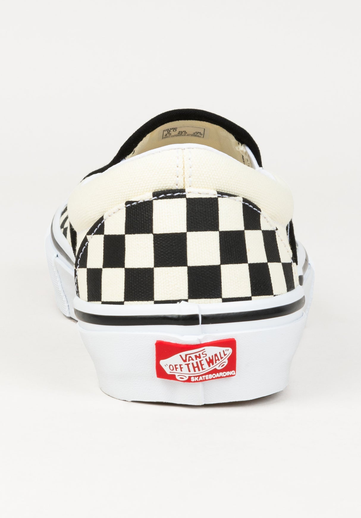 Skate Slip-On checkerboard-black-off Seitenansicht