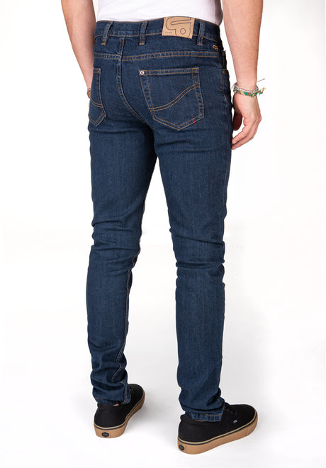 Skinny Fit rawblue-denim Rueckenansicht