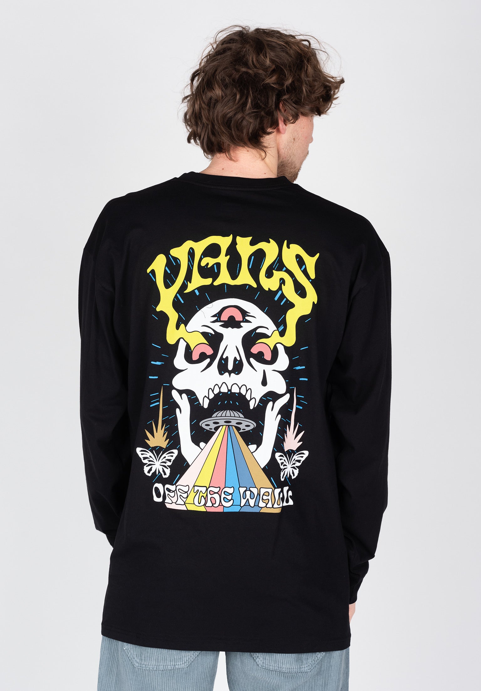 Black long sleeve vans shirt online