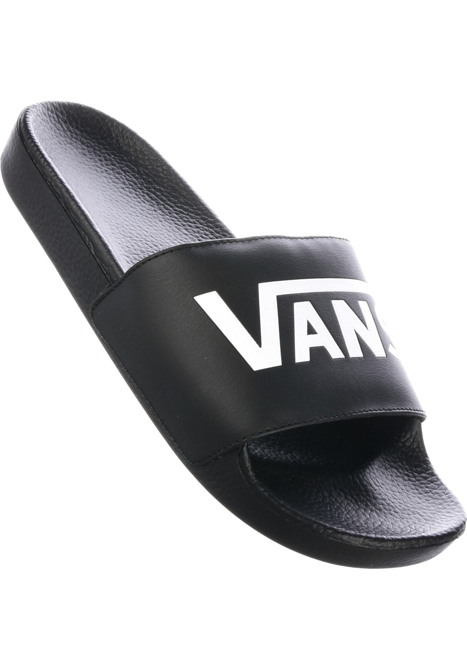 Black vans sandals on sale