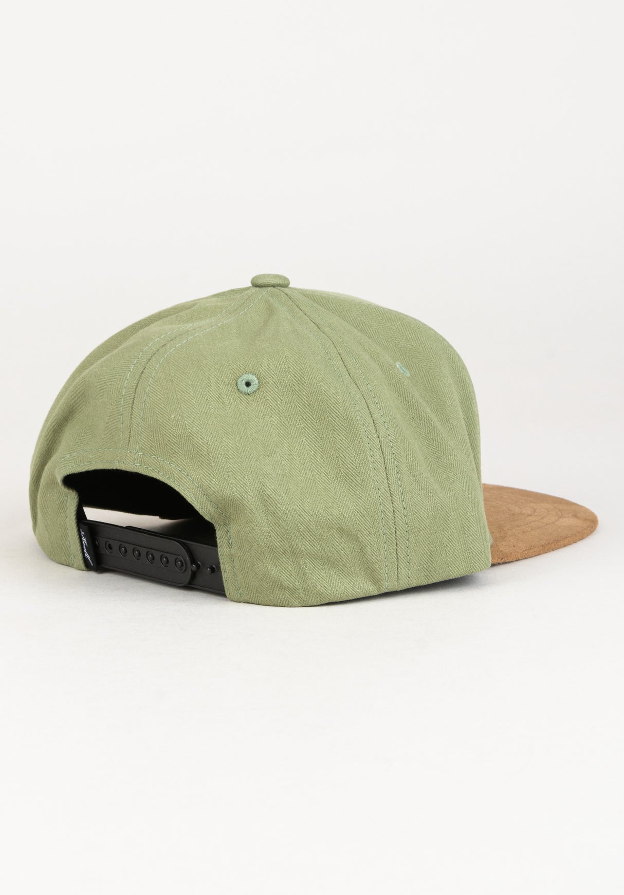 Suede 6-Panel seagrass-herringbone Rueckenansicht