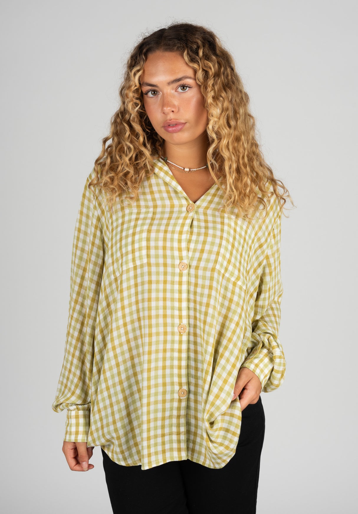 Swell Blouse greenenvy Vorderansicht