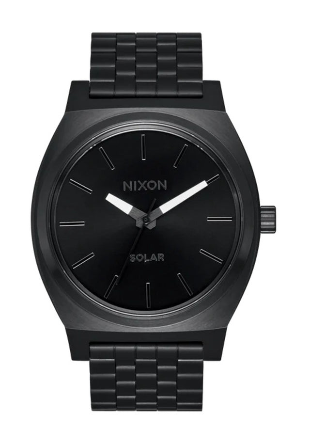 Time Teller Solar allblack-white Vorderansicht