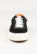 VM001 Suede Low black-white Rueckenansicht