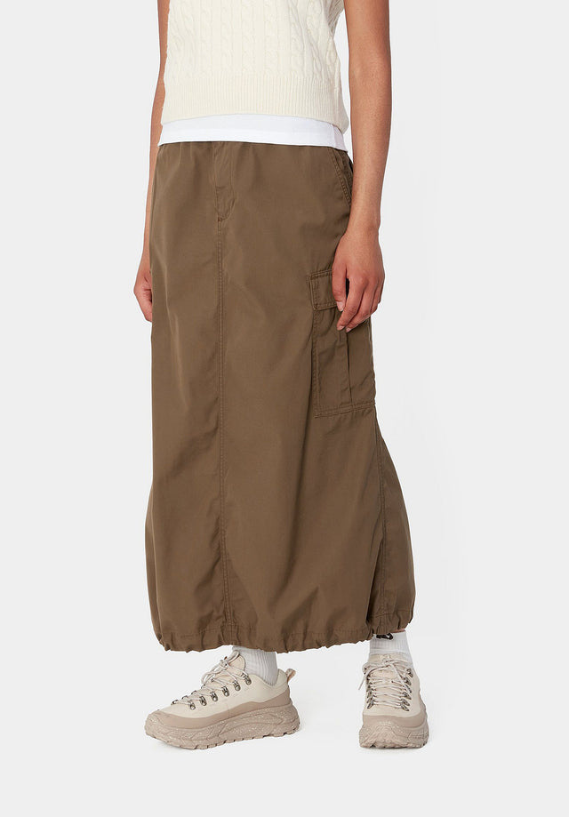 W' Cargo Skirt Long chocolaterinsed Vorderansicht