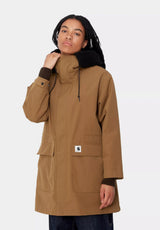 W' Clarton Parka hamiltonbrown-black Closeup1