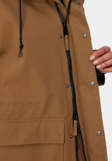 W' Clarton Parka hamiltonbrown-black Closeup2