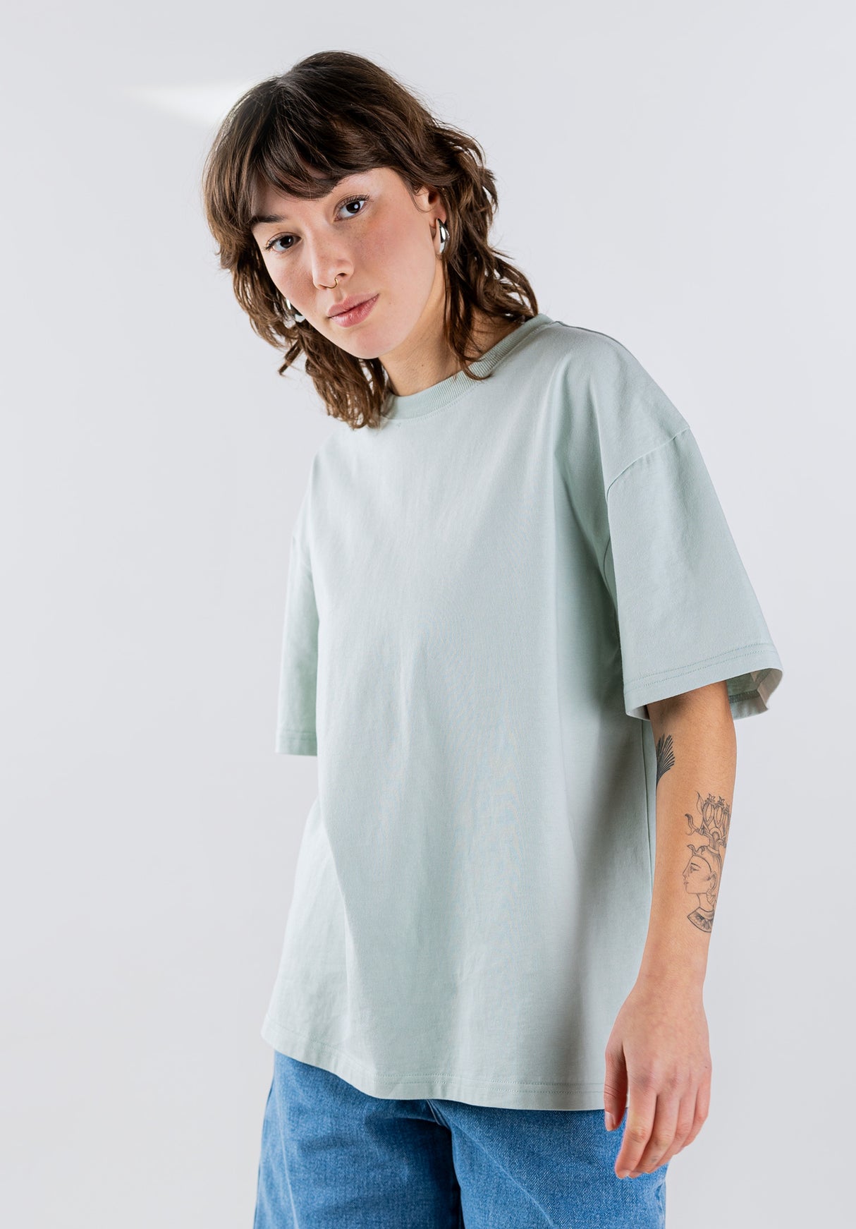 W Essential Tee mint Rueckenansicht