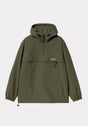 Windbreaker Pullover officegreen-white Vorderansicht