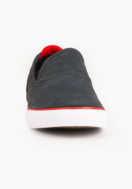 Wino G6 Slip-On darkgrey-black-red Rueckenansicht