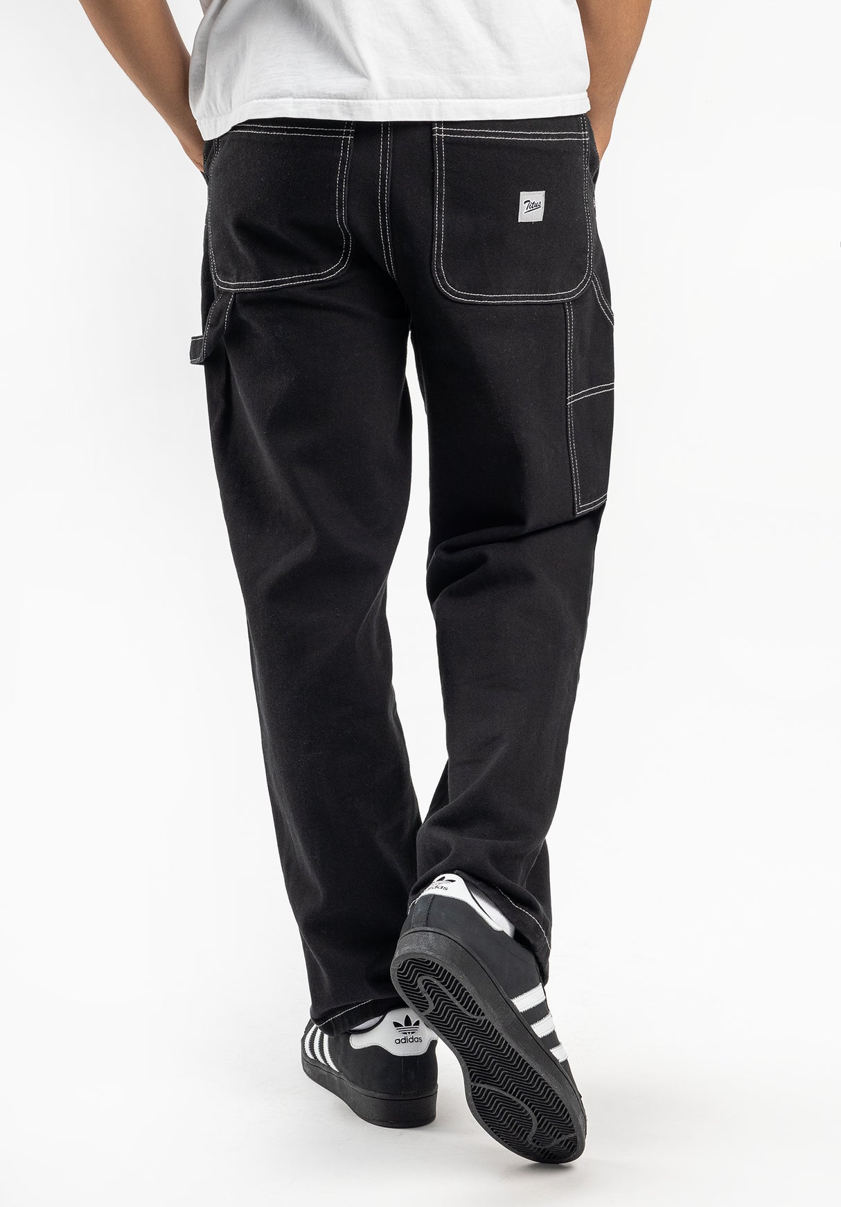 Workpant black-black Rueckenansicht