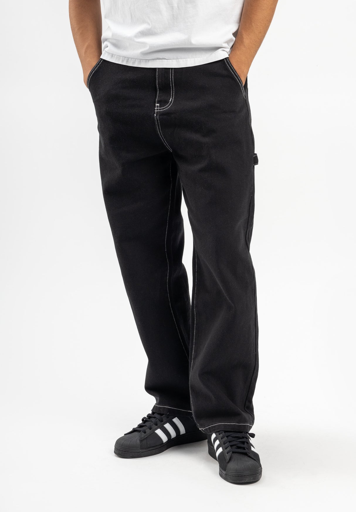 Workpant black-black Vorderansicht