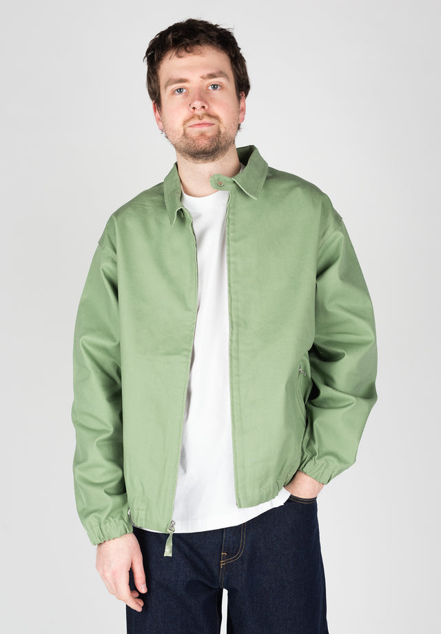 Wvn Twill Prem Jkt oilgreen Vorderansicht