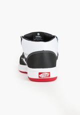 Zahba Mid black-white-red Unteransicht