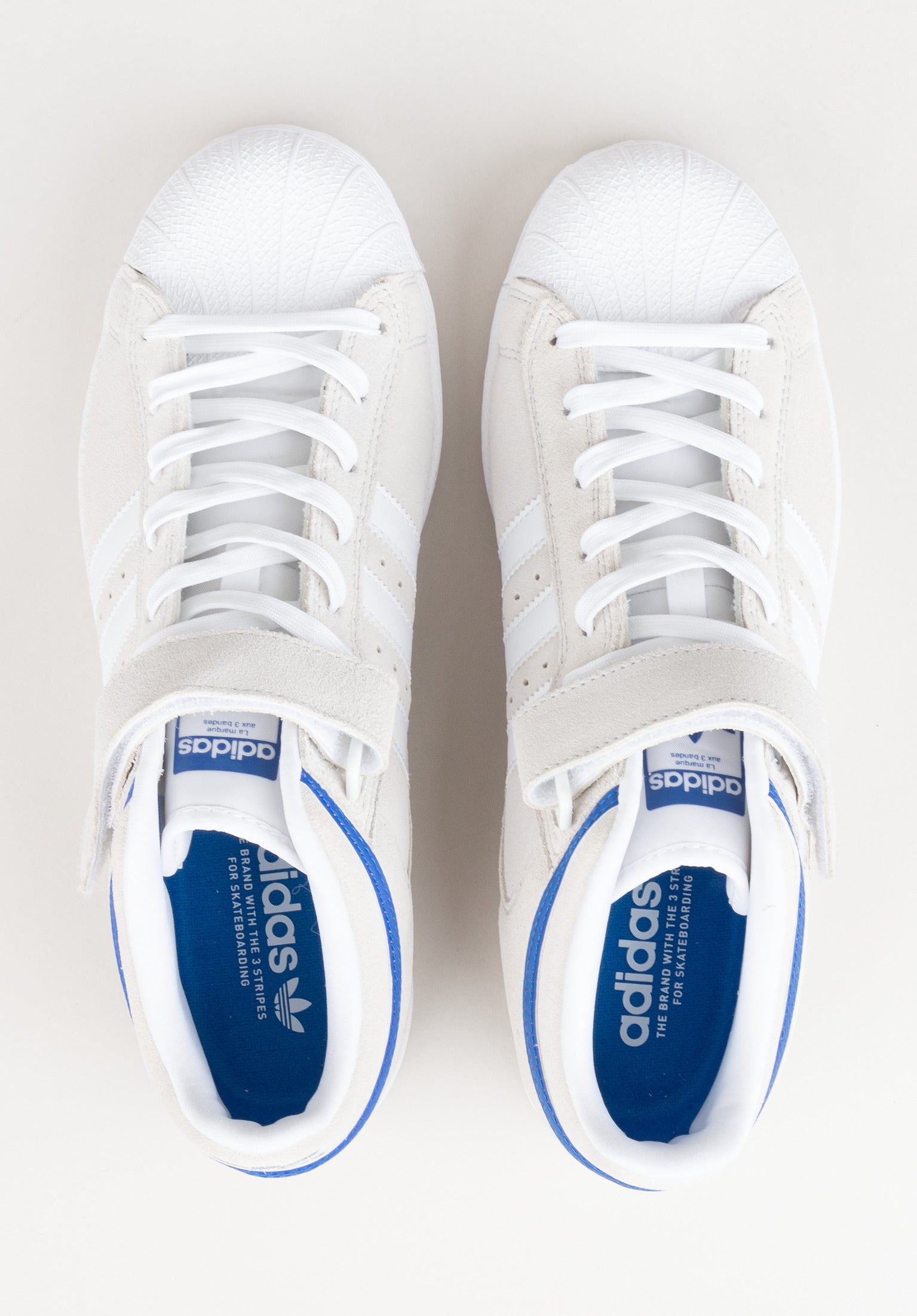 Pro Shell ADV adidas skateboarding Schuhe Jungs in crystalwhite white royalblue fur c TITUS