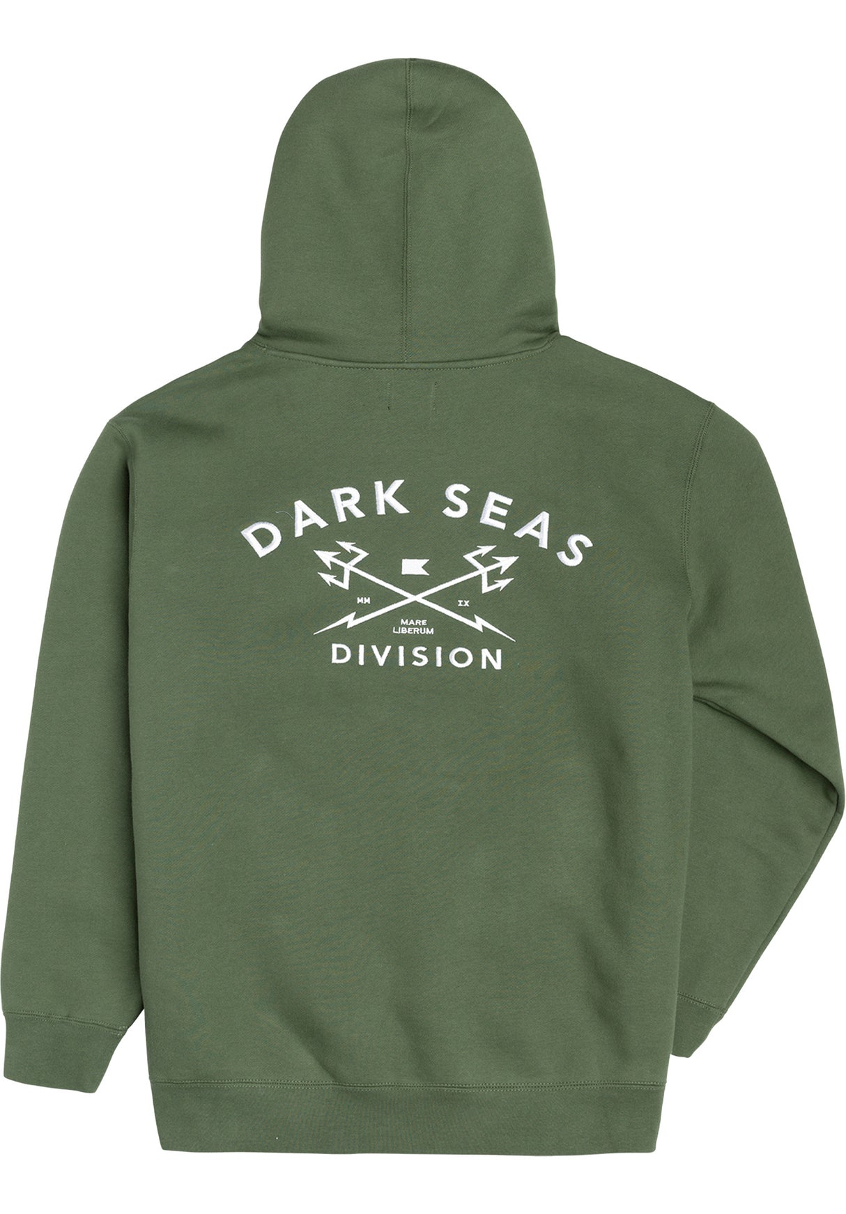 Headmaster Heavyweight Custom Fleece Dark Seas Hoodie In Olive Für Herren Titus 