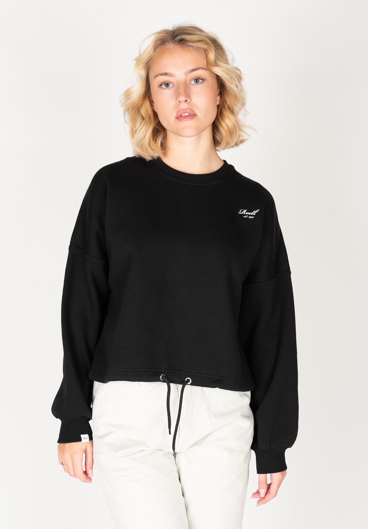 Black sweatshirt women deals