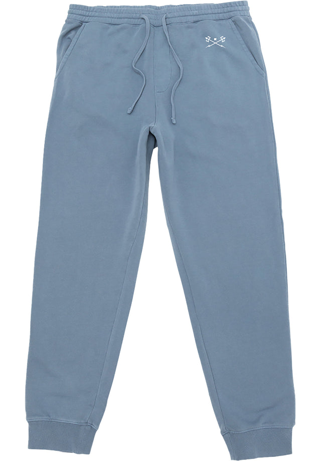 Go-To Pigment Fleece Pants slateblue Vorderansicht