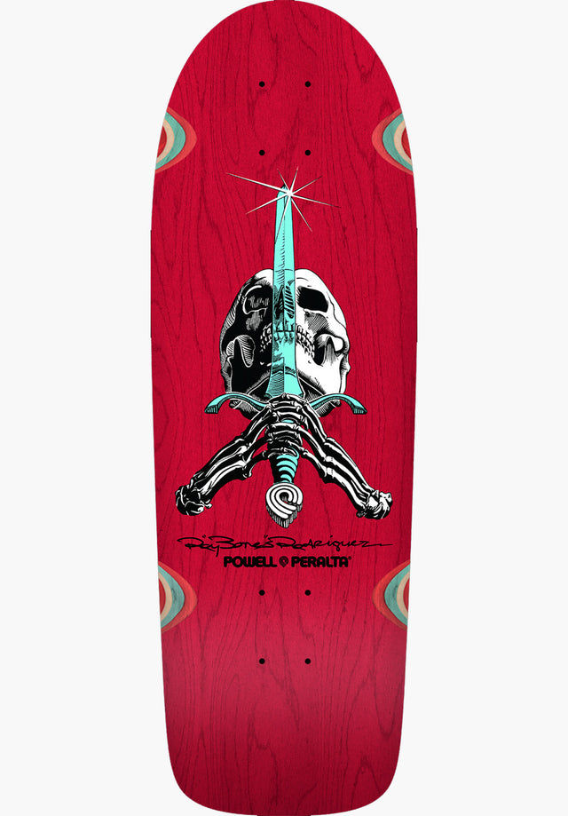 OG Ray Rodriguez Skull & Sword red-stain Vorderansicht